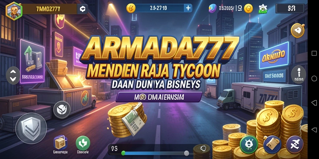 Screenshot utama ARMADA777 menampilkan gameplay Tycoon yang dinamis dan menarik.