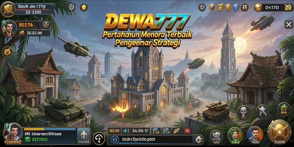 Tampilan menarik dari gameplay menara yang menegangkan di DEWA777.