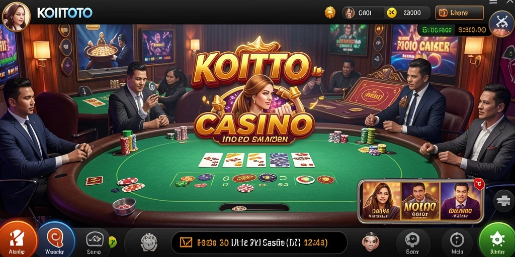Gameplay seru KOITOTO dalam Live Casino dengan dealer profesional.