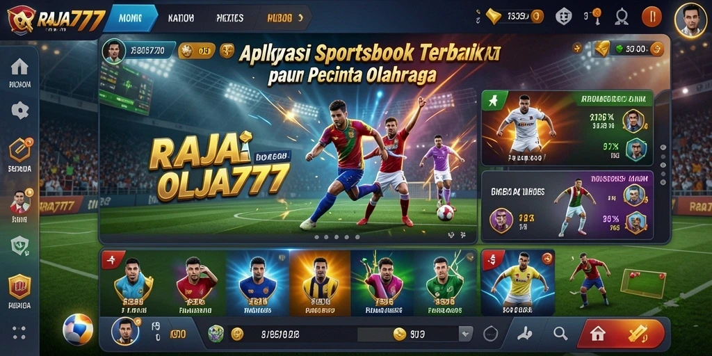 Tampilan gameplay Sportsbook yang menarik dan interaktif di RAJA777.
