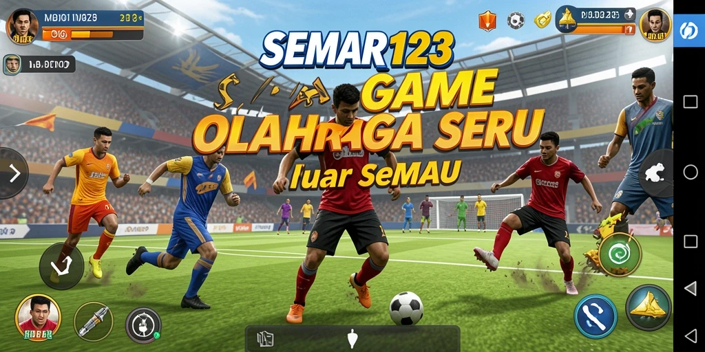 Screenshot utama SEMAR123 menampilkan duel seru dalam pertandingan olahraga.