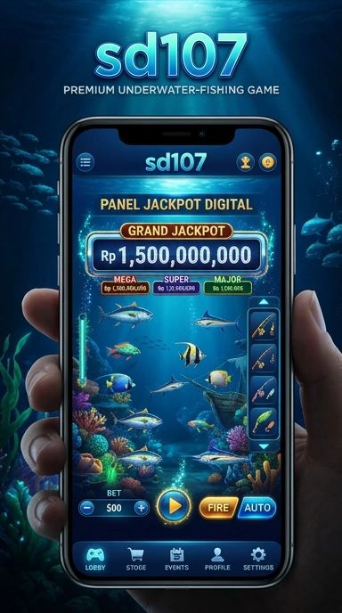 Screenshot tampilan utama aplikasi sd107.